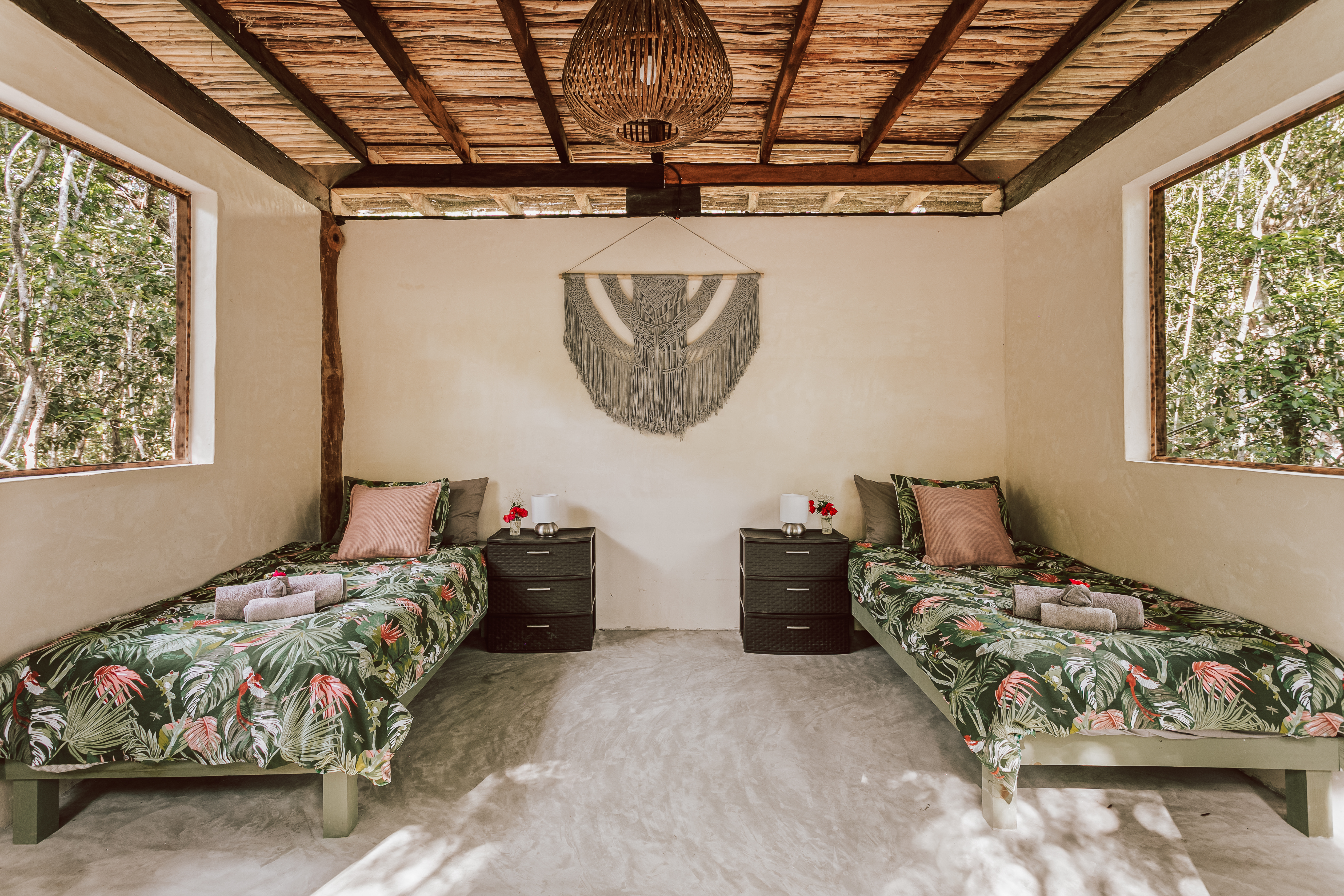 Casita exterior with individual beds